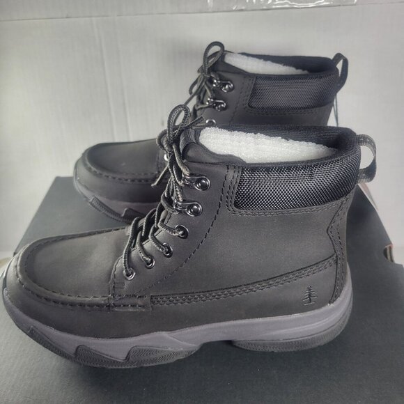 Bass Outdoor Shoes - Bass Outdoor Women Black Leather Lace-Up Hiking Boots Size 8.5